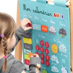 Calendrier basic  bleu en tissu