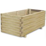 vidaXL Lit surélevé rectangulaire 100x50x40 cm bois