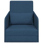 vidaXL Canapé-Lit Bleu 65 x 80 x 83 cm tissu