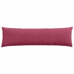 vidaXL Coussins de canapé 2 Pièces Bordeaux 145 x 40 cm