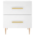 vidaXL Table de chevet blanc 40x35x47 5 cm bois d’ingénierie