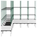 vidaXL Jardinière avec treillis blanc 200x160x142 5 cm PP