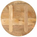 vidaXL Dessus de table Ø 50x3 8 cm rond bois de manguier massif