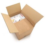 Caisse carton brune simple cannelure variabox qualité eco 50x40x20/30 cm (lot de 20)