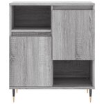 vidaXL Buffets 2 Pièces sonoma gris bois d'ingénierie