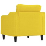vidaXL Fauteuil Jaune clair 60 cm Tissu