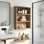 vidaXL Armoire murale de salle de bain Chêne artisan 40 x 10 x 50 cm