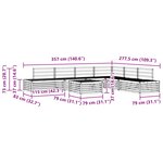 vidaXL Ensemble de canapés d'extérieur 7 Pièce Naturel