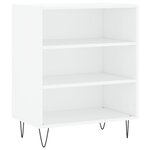 vidaXL Buffet blanc 57x35x70 cm bois d’ingénierie