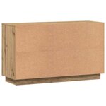 vidaXL Buffet chêne artisanal 102x35x60 cm bois d'ingénierie