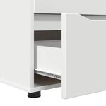 vidaXL Armoire de rangement Blanc 40 x 48 x 57 cm Bois d'ingénierie