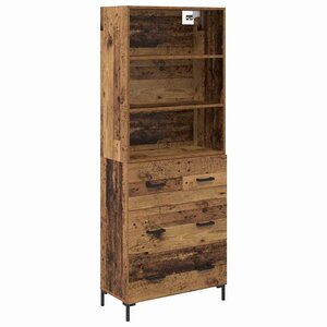 vidaXL Haut Armoire Bois ancien 69 5 x 34 x 180 cm Bois d'ingénierie