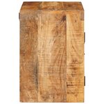 vidaXL Table de chevet Marron 35 x 33 x 48 cm Bois de mangue massif