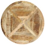 vidaXL Table à manger Rond 120x76 cm Bois de manguier massif