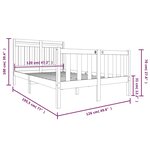 vidaXL Cadre de lit sans matelas bois massif