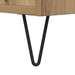 vidaXL Meuble TV chêne artisanal 150x30x50 cm bois d'ingénierie