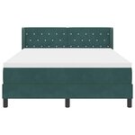 vidaXL Lit à ressorts avec matelas noir 100x200 cm en velours