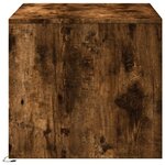 vidaXL Table basse avec lumières LED chêne fumé ois d'ingénierie