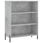 vidaXL Buffet gris béton 69 5x32 5x180 cm bois d'ingénierie