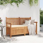 vidaXL Banc de Rangement de Jardin Marron 150 x 60 x 90 cm