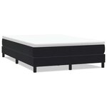 vidaXL Sommier à lattes de lit sans matelas noir 160x210 cm velours