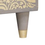 vidaXL Table basse Gris 80 x 50 x 40 cm Bois de mangue massif