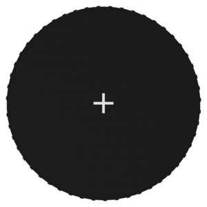 vidaXL Tapis de saut Tissu Noir pour trampoline rond de 3 05 m