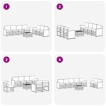 vidaXL Ensembles de canapés 8 pc Bois d'Acacia Massif