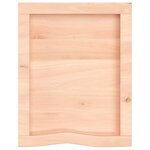 vidaXL Étagère murale 40x50x(2-6) cm bois de chêne massif non traité