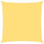 vidaXL Voile d'ombrage 160 g/m² Beige 6x6 m PEHD