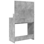 vidaXL Tables de maquillage pour chambre Gris béton 80 x 39 6 x 135 cm