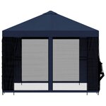 vidaXL Abri de jardin avec parois 3 x 3 m Bleu Polyester et Acier