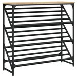 vidaXL Étagère à chaussures chêne sonoma 90x30x85 cm bois d'ingénierie