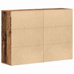 vidaXL Buffets 2 Pièces Bois ancien 60 x 31 x 84 cm Bois d'ingénierie