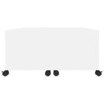 vidaXL Table basse blanc 75x75x38 cm bois d'ingénierie