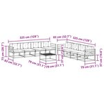 vidaXL Ensemble de canapés d'extérieur 9 pc Blanc et gris clair