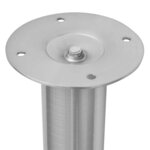 vidaXL Pieds de table télescopiques 4 Pièces Nickel brossé 710 mm-1100 mm