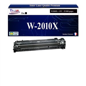 T3AZUR - Toner compatible avec HP Color LaserJet Enterprise Flow MFP M776z M776zs remplace HP W2010X / W2010A (HP 659X/659A)- Noir