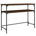 vidaXL Table console chêne marron 100x35 5x75 cm bois d'ingénierie
