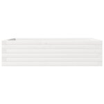 vidaXL Jardinière blanc 90x60x23 cm bois de pin massif