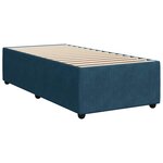 vidaXL Cadre de lit sans matelas bleu 100x200 cm velours