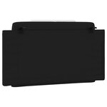 vidaXL Coussin de tête de lit noir et blanc 100 cm similicuir