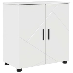 vidaXL Cabinet de salle de bain Blanc brillant 61 x 35 x 64 cm