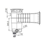 Skimmer design a400 pour panneau et liner pour piscine 92386