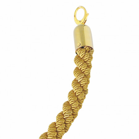 Cordon doré à crochets dorés pour poteau d'accueil 1 5 m - pujadas -  - textile