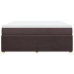vidaXL Sommier à lattes de lit avec matelas Marron foncé 180x200 cm