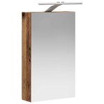 vidaXL Armoire Miroir de Salle de Bain Bois ancien 30 x 10 5 x 50 cm