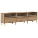 vidaXL Meuble TV chêne artisanal 150 x 30 x 45 cm Bois d'ingénierie