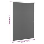 vidaXL Moustiquaire pour fenêtres Anthracite 90x120 cm