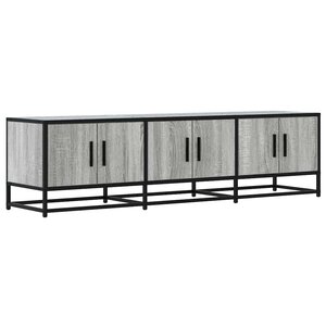 vidaXL Meuble TV sonoma gris 150x35x41 cm bois d'ingénierie et métal